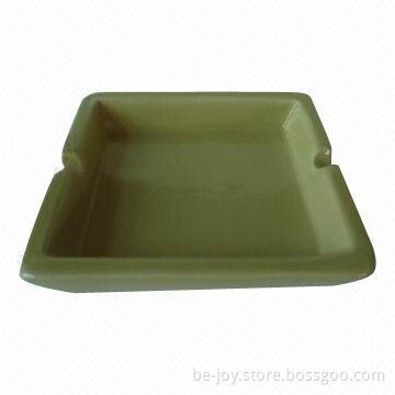 Square Ceramic Ashtray with Logo and Customized Designs, Available in Various Colors and Sizes
